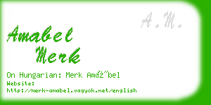 amabel merk business card